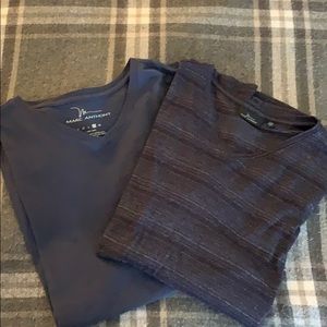 Lot of 2 Marc Anthony v neck shirts